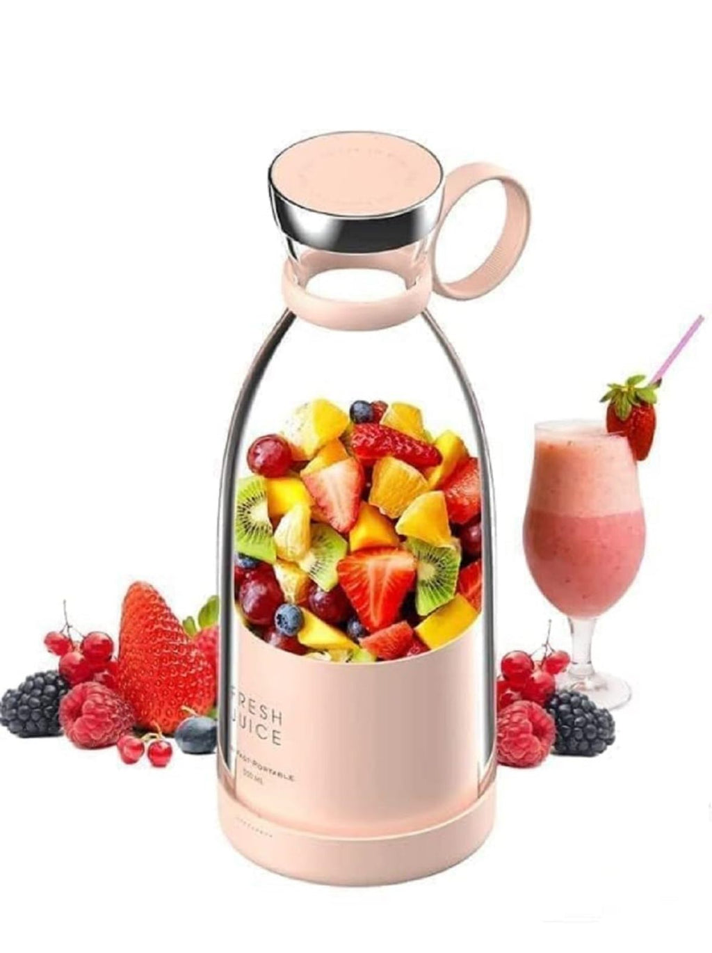 Electric portable mini juicer bottle